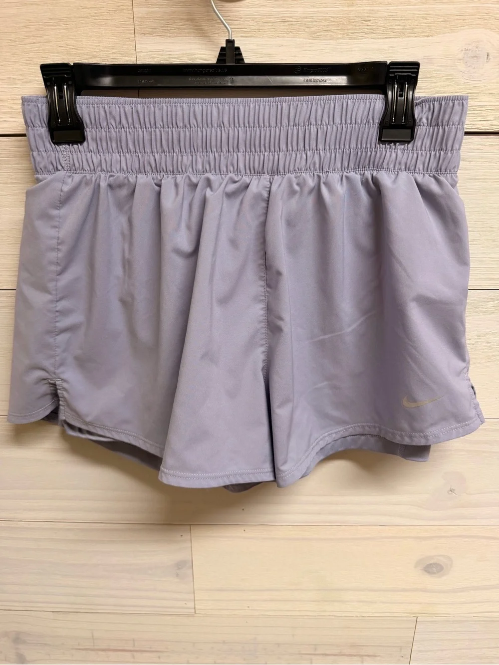 Nike Women's Lavender Elastic-Waist Athletic Shorts